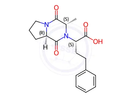 Chemical structure of Enalapril Diketopiperazine Acid (R-Isomer)
