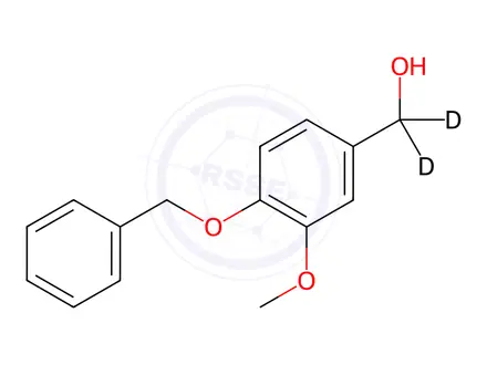Chemical structure of 4-(Benzyloxy)-3-methoxy-benzyl Alcohol-d2