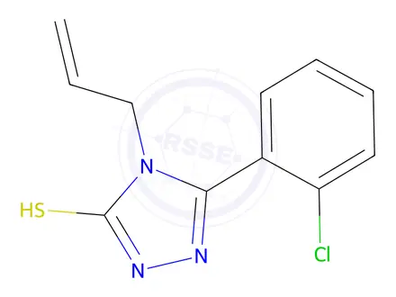 Chemical structure of 4-Allyl-5-(2-chlorophenyl)-4H-1,2,4-triazole-3-thiol