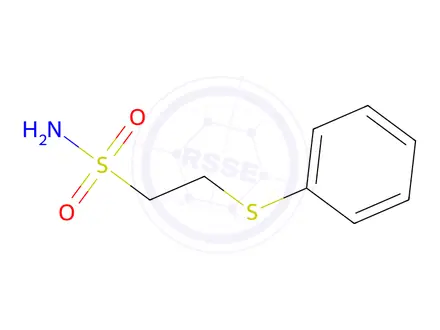 Chemical structure of 2-(phenylsulfanyl)ethane-1-sulfonamide