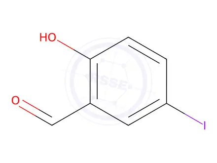 Chemical structure of 2-Hydroxy-5-iodobenzaldehyde
