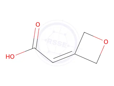 Chemical structure of 2-(Oxetan-3-ylidene)acetic acid