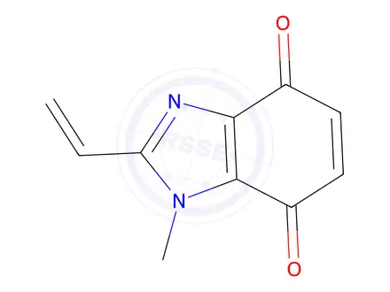 Chemical structure of 1H-Benzimidazole-4,7-dione,2-ethenyl-1-methyl-(9CI)
