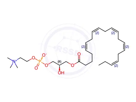 Chemical structure of 1-Eicosapentaenoyl-sn-glycerol-3-phosphocholine