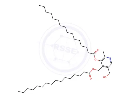 Chemical structure of [3-Hexadecanoyloxy-5-(hydroxymethyl)-2-methylpyridin-4-yl]methyl Hexadecanoate
