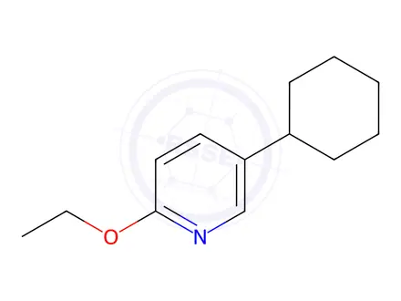 Chemical structure of Pyridine, 5-cyclohexyl-2-ethoxy-(9CI)