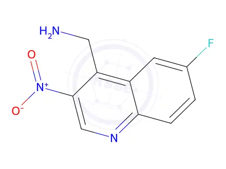 Chemical structure of 6-Fluoro-N-methyl-3-nitroquinolin-4-amine