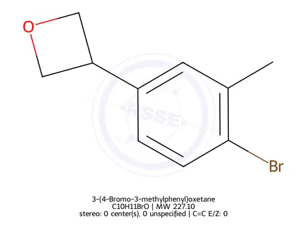 Chemical structure of 3-(4-Bromo-3-methylphenyl)oxetane