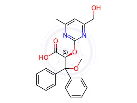 Chemical structure of (S)-4-Hydroxymethyl Ambrisentan