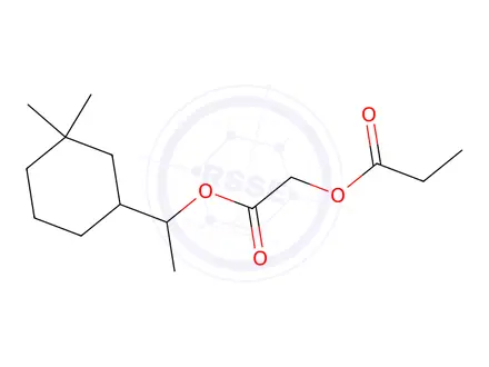 Chemical structure of musk methyl propionate