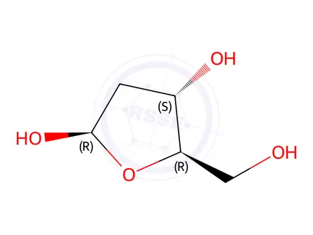 Chemical structure of (2S,4S,5R)-5-(Hydroxymethyl)tetrahydrofuran-2,4-diol