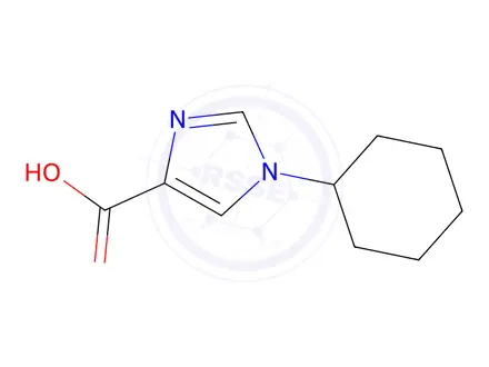 Chemical structure of 1-Cyclohexyl-1H-imidazole-4-carboxylic acid