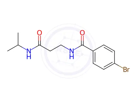Chemical structure of 4-Bromo-N-(3-(isopropylamino)-3-oxopropyl)benzamide
