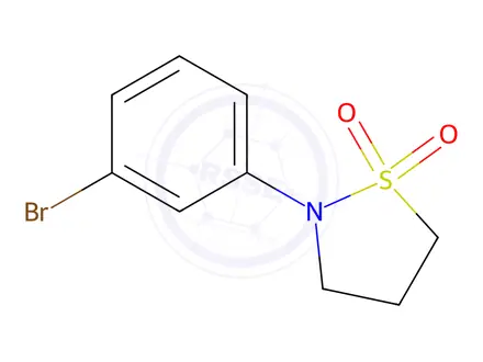 Chemical structure of N-(3-Bromophenyl)-1,3-propanesultam