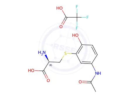 Chemical structure of 3-Cysteinylacetaminophen Trifluoroacetic Acid Salt