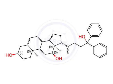 Chemical structure of Obeticholic Acid Impurity 108
