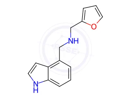 Chemical structure of N-((1H-indol-4-yl)methyl)-1-(furan-2-yl)methanamine