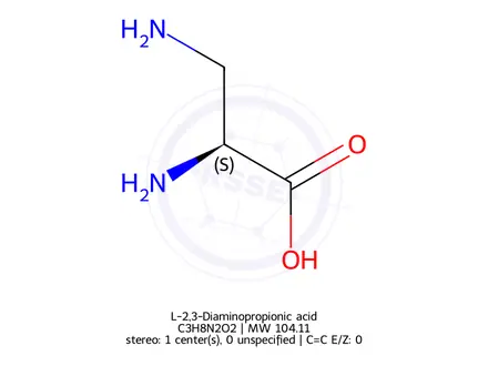 Chemical structure of L-2,3-Diaminopropionic acid
