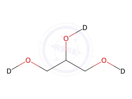 Chemical structure of Glycerol-(OD)3