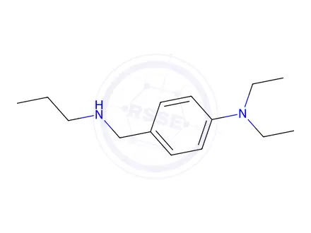 Chemical structure of N,N-Diethyl-4-[(propylamino)methyl]aniline