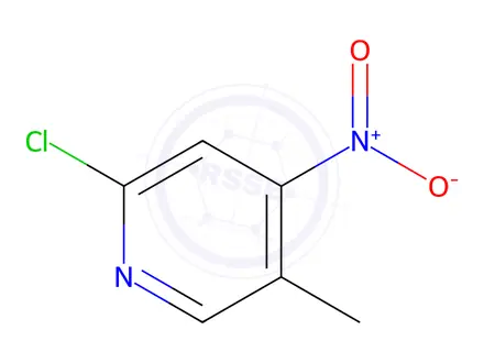 Chemical structure of 2-chloro-5-methyl-4-nitropyridine