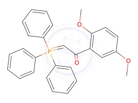 Chemical structure of 1-(2,5-Dimethoxyphenyl)-2-(triphenylphosphoranylidene)ethanone