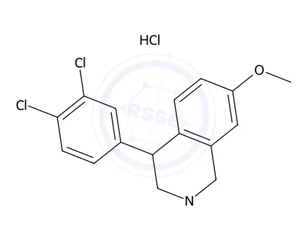 Chemical structure of Diclofensine HCl