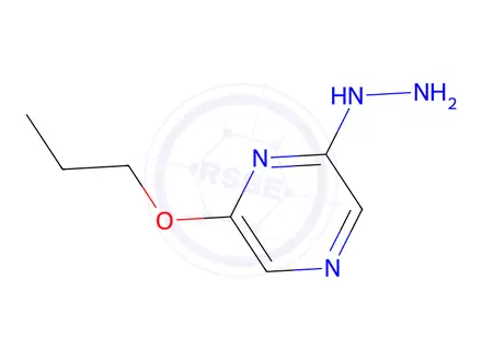 Chemical structure of 2-Hydrazino-6-propoxypyrazine