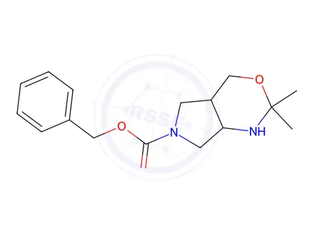 Chemical structure of 6-Cbz-2,2-diMethylhexahydropyrrolo[3,4-d]-1,3-oxazine