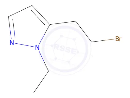 Chemical structure of 5-(2-Bromoethyl)-1-ethyl-1h-pyrazole