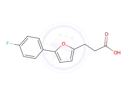 Chemical structure of 3-[5-(4-FLUORO-PHENYL)-FURAN-2-YL]-PROPIONIC ACID