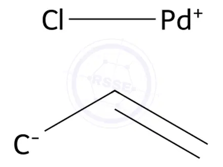 Chemical structure of Allyl Palladium(II) chloride dimer