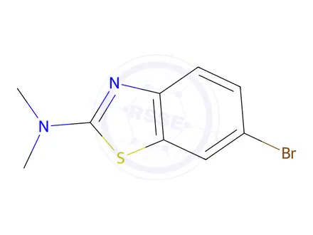Chemical structure of 6-Bromo-N,N-dimethyl-1,3-benzothiazol-2-amine