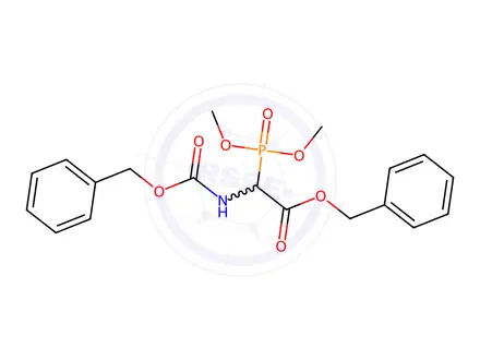 Chemical structure of Benzyl 2-{[(Benzyloxy)carbonyl]amino}-2-(dimethoxyphosphoryl)acetate
