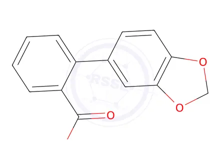 Chemical structure of 2-Biphenyl-[1,3]Dioxol-5-Yl-Carboxylic Acid