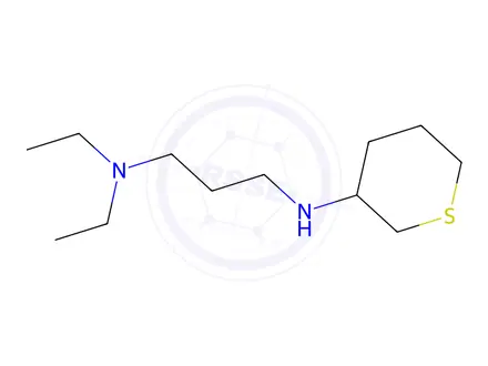 Chemical structure of N1,N1-diethyl-N3-(tetrahydro-2H-thiopyran-3-yl)propane-1,3-diamine