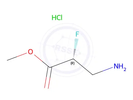 Chemical structure of (R)-Methyl 3-amino-2-fluoropropanoate hydrochloride