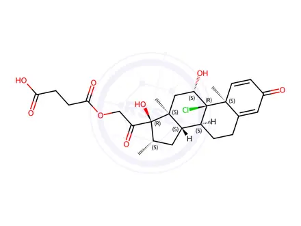 Chemical structure of Beclomethasone Hemisuccinate