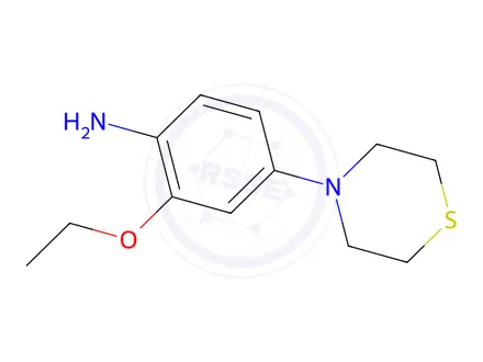 Chemical structure of 2-Ethoxy-4-thiomorpholinoaniline