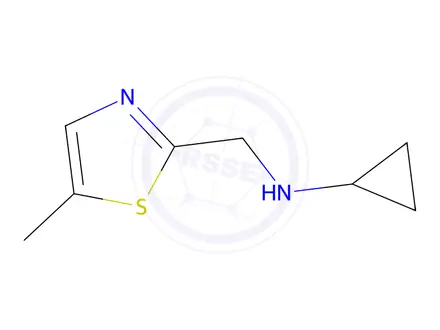 Chemical structure of N-[(5-Methyl-1,3-thiazol-2-yl)methyl]cyclopropanamine dihydrochloride