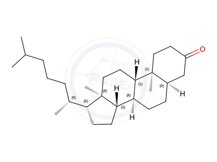 Chemical structure of 5 β-Cholestan-3-one