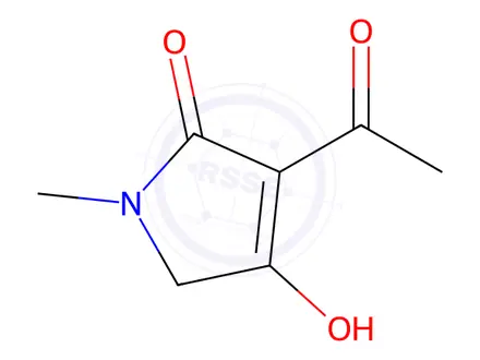 Chemical structure of 2,4-Pyrrolidinedione, 3-(1-hydroxyethylidene)-1-methyl-(9CI)