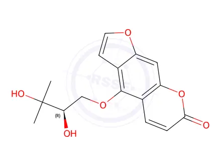 Chemical structure of Oxypeucedanin hydrate