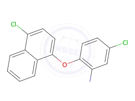 Chemical structure of 5-Chloro-2-[(4-chloro-1-naphthyl)oxy]aniline