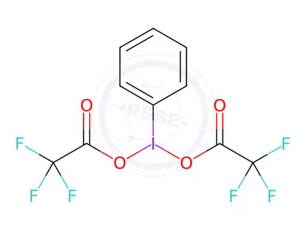 Chemical structure of [Bis(trifluoroacetoxy)iodo]benzene