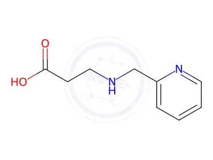 Chemical structure of 3-((Pyridin-2-ylmethyl)amino)propanoic acid