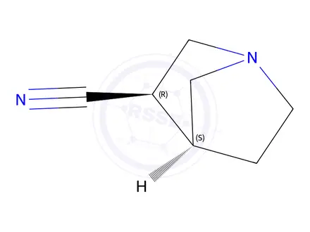 Chemical structure of 1-Azabicyclo[2.2.1]heptane-3-carbonitrile,endo-(9CI)