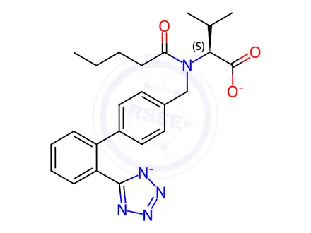 Chemical structure of Valsartan Disodium