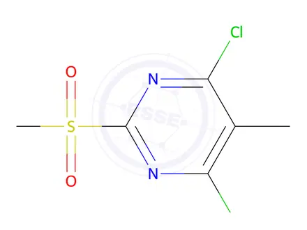 Chemical structure of 4,6-Dichloro-5-methyl-2-(methylsulfonyl)pyrimidine