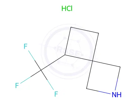 Chemical structure of 5-(Trifluoromethyl)-2-azaspiro[3.3]Heptane hydrochloride